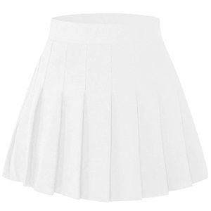 White Pleated Skirt